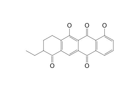 1,6,11(2H)-Naphthacenetrione, 2-ethyl-3,4-dihydro-5,7-dihydroxy-