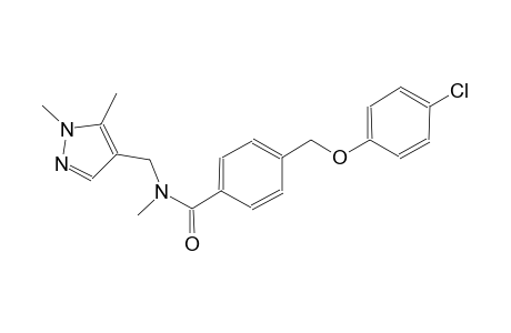 4-[(4-chlorophenoxy)methyl]-N-[(1,5-dimethyl-1H-pyrazol-4-yl)methyl]-N-methylbenzamide