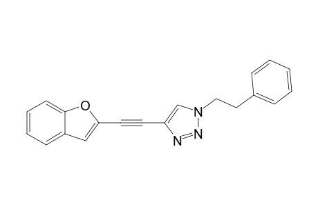 4-(1-Benzofuran-2-ylethynyl)-1-(2-phenylethyl)-1H-1,2,3-triazole