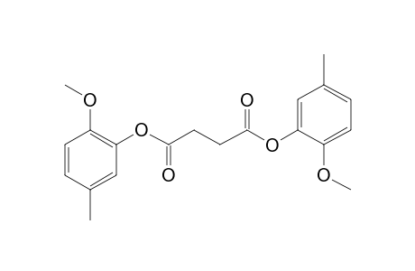 Succinic acid, di(2-methoxy-5-methylphenyl) ester