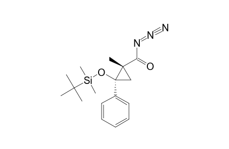 TRANS-2-TERT.-BUTYLDIMETHYLSILOXY-1-METHYL-CIS-2-PHENYL-R-1-CYCLOPROPANECARBONYL_AZIDE