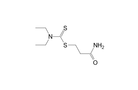 N,N-diethyldithiocarbamic acid, 2-carbamoylethyl ester
