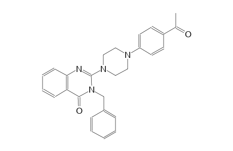 2-[4-(4-acetylphenyl)-1-piperazinyl]-3-benzyl-4(3H)-quinazolinone