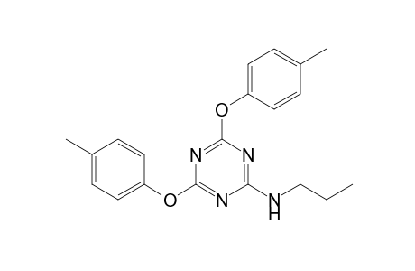 2,4-bis(p-tolyloxy)-6-(propylamino)-s-triazine