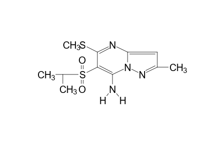 7-amino-6-(isopropylsulfonyl)-2-methyl-5-(methylthio)pyrazolo[1,5-a]pyrimidine