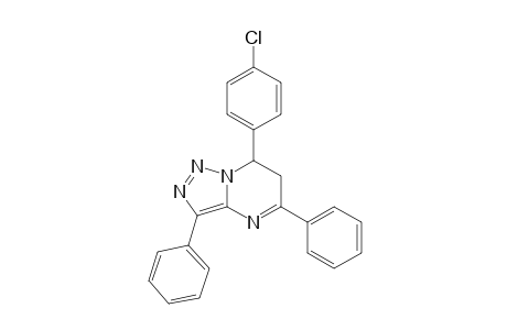 7-(4-CHLOROPHENYL)-6,7-DIHYDRO-3,5-DIPHENYL-(1,2,3)-TRIAZOLO-[1,5-A]-PYRIMIDINE