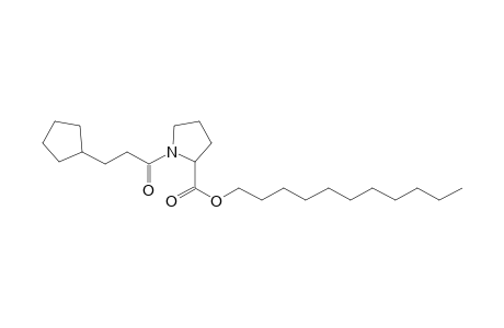 L-Proline, N-(3-cyclopentylpropionyl)-, undecyl ester