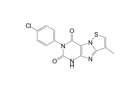 3-(p-chlorophenyl)-8-methyl-6H-thiazolo[3,2-f]xanthine