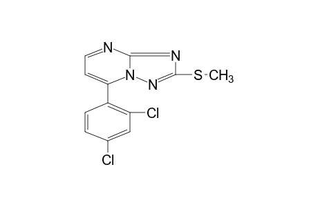 7-(2,4-DICHLOROPHENYL)-2-(METHYLTHIO)-s-TRIAZOLO[1,5-a]PYRIMIDINE