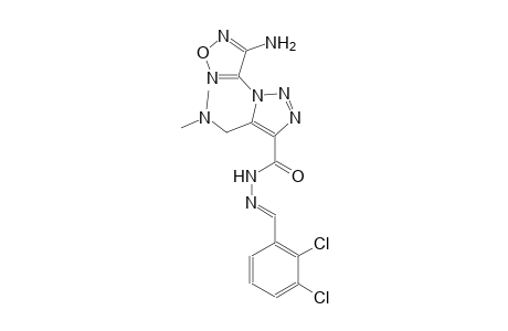 1-(4-amino-1,2,5-oxadiazol-3-yl)-N'-[(E)-(2,3-dichlorophenyl)methylidene]-5-[(dimethylamino)methyl]-1H-1,2,3-triazole-4-carbohydrazide