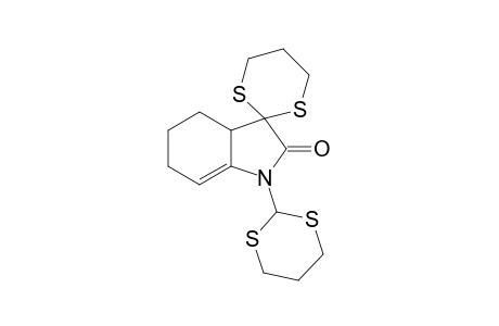 7-(1,3-Dithian-2-yl)spiro[1,3-dithiane-2,3'-3',4',5',6',3a'-pentahydroindole]-8-one