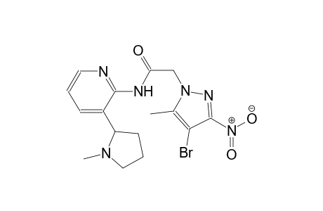 1H-pyrazole-1-acetamide, 4-bromo-5-methyl-N-[3-(1-methyl-2-pyrrolidinyl)-2-pyridinyl]-3-nitro-