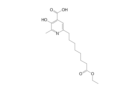 4-Hydroxy-4-carboxy-2-methyl-6(7'-ethoxycarbonylheptyl)pyridine