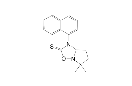 5,5-Dimethyl-1-(1-naphthyl)tetrahydropyrrolo[1,2-b][1,2,4]oxadiazole-2(1H)-thione