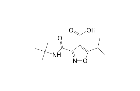 4-Isoxazolecarboxylic acid, 3-[[(1,1-dimethylethyl)amino]carbonyl]-5-(1-methylethyl)-