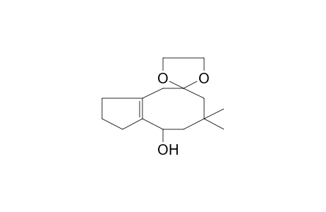 Spiro[bicyclo[6.3.0]undec-1(8)-en-7-ol-3,2'-(1',3'-dioxolane)], 5,5-dimethyl-