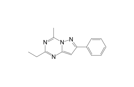 2-ethyl-4-methyl-7-phenylpyrazolo[1,5-a]-s-triazine