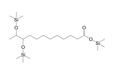 Dodecanoic acid <10,11-dihydroxy->, tri-TMS