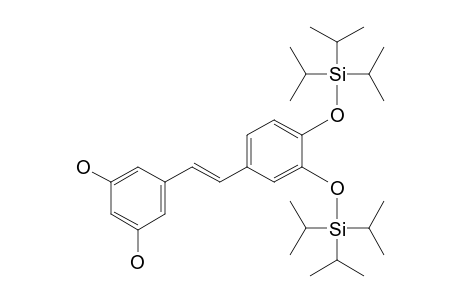 (E)-3,5-Dihydroxy-3',4'-bis(triisopropylsiloxy)stilbene