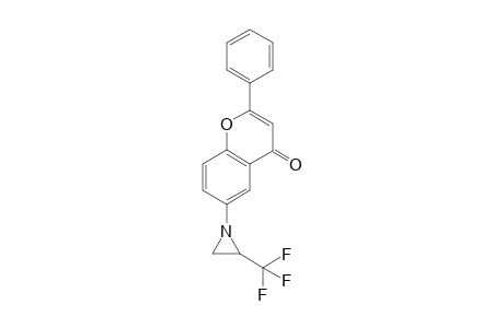 2-Phenyl-6-(2-(trifluoromethyl)aziridin-1-yl)-4H-chromen-4-one