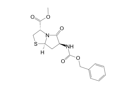 Methyl (2S,5R,7S)-1-aza-7-benzyloxycarbonylamino-8-oxo-4-thiabicylo[3.3.0]octane-2-carboxylate