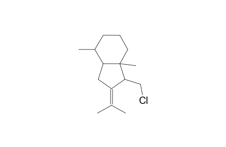 1H-Indene, 1-(chloromethyl)octahydro-4,7a-dimethyl-2-(1-methylethylidene)-