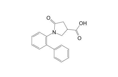 1-(o-biphenyl)-5-oxo-3-pyrrolidinecarboxylic acid