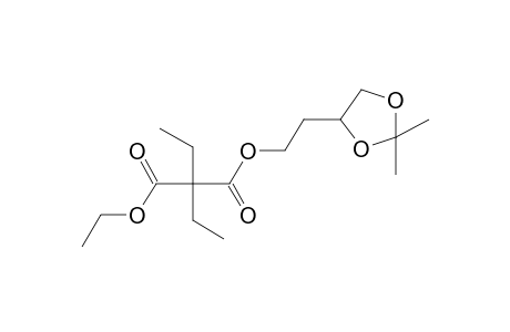 Diethylmalonic acid, 2-(3,3-dimethyl-2,4-oxacyclopentyl)ethyl ethyl ester