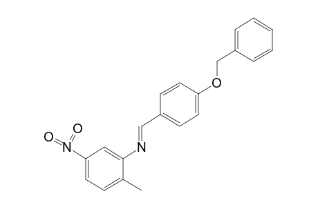N-[p-(benzyloxy)benzylidene]-5-nitro-o-toluidine