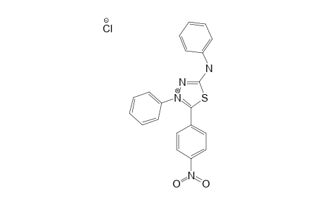 2-(4-NITROPHENYL)-3-PHENYL-5-PHENYLAMINO-1,3,4-THIADIAZOLIUM_CHLORIDE