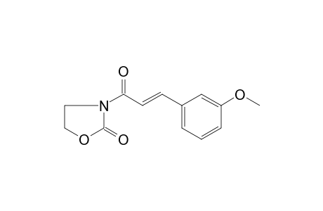 3-(TRANS-3'-METHOXY-CINNAMOYL)-OXAZOLIDIN-2-ONE