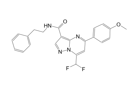 7-(difluoromethyl)-5-(4-methoxyphenyl)-N-(2-phenylethyl)pyrazolo[1,5-a]pyrimidine-3-carboxamide