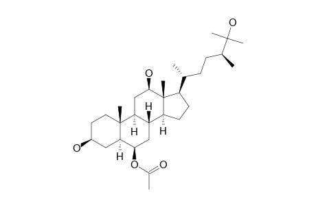 (24S)-ERGOSTANE-6-ACETATE-3-BETA,6-BETA,12-BETA,25-TETRAOL