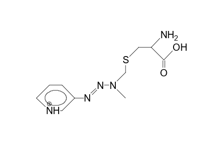 3-(3-<S-Cysteinyl-methyl>-3-methyl-triazeno)-pyridinium cation