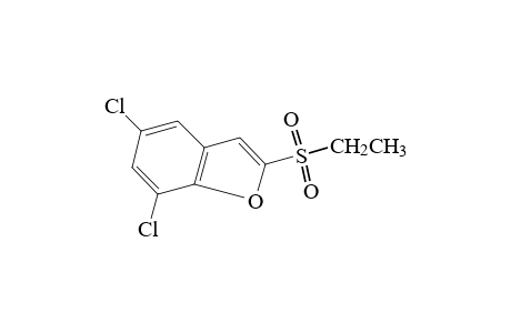 BENZOFURAN, 5,7-DICHLORO-2-/ETHYL- SULFONYL/-,