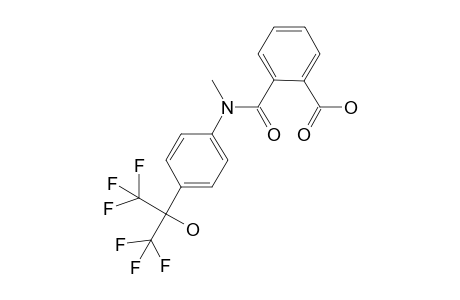 2-[Methyl-[4-[2,2,2-trifluoro-1-hydroxy-1-(trifluoromethyl)ethyl]phenyl]carbamoyl]benzoic acid