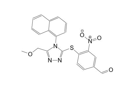 benzaldehyde, 4-[[5-(methoxymethyl)-4-(1-naphthalenyl)-4H-1,2,4-triazol-3-yl]thio]-3-nitro-