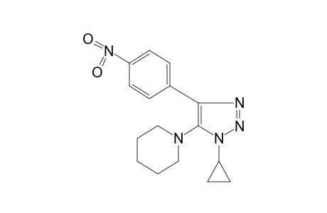 1-cyclopropyl-4-(p-nitrophenyl)-5-piperidino-1H-1,2,3-triazole