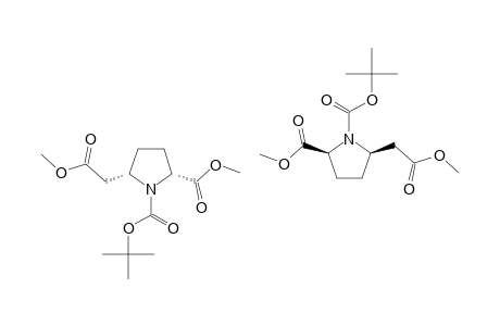 (2SR,5RS)-N-(TERT.-BUTOXYCARBONYL)-5-(METHOXYCARBONYLMETHYL)-PYRROLIDINE-2-CARBOXYLIC-ACID-METHYLESTER