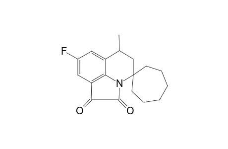 6-Fluoro-4-methyl-3,4-dihydro-1H-spiro[pyrrolo[3,2,1-h,i]quinoline-2,1'-cycloheptane]-8.9-dione