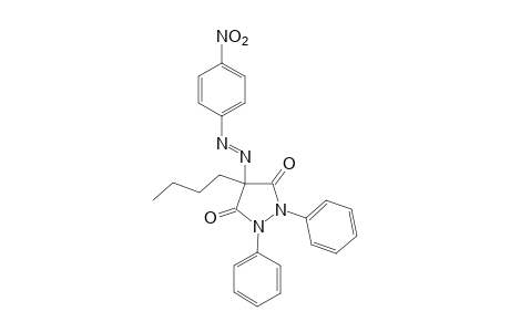 4-butyl-1,2-diphenyl-4-[(p-nitrophenyl)azo]-3,-pyrazolidinedione