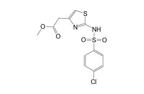 4-thiazoleacetic acid, 2-[[(4-chlorophenyl)sulfonyl]amino]-, methyl ester