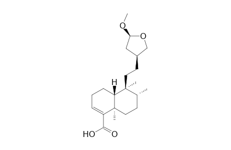 13-EPI-15,16-EPOXY-15-ALPHA-METHOXY-ENT-CLEROD-3-EN-18-OIC_ACID