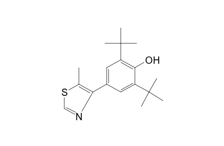 2,6-di-tert-butyl-4-(5-methyl-4-thiazolyl)phenol