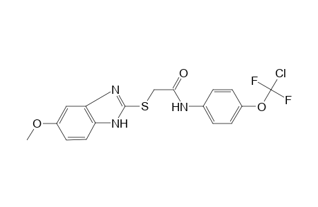 acetamide, N-[4-(chlorodifluoromethoxy)phenyl]-2-[(5-methoxy-1H-benzimidazol-2-yl)thio]-