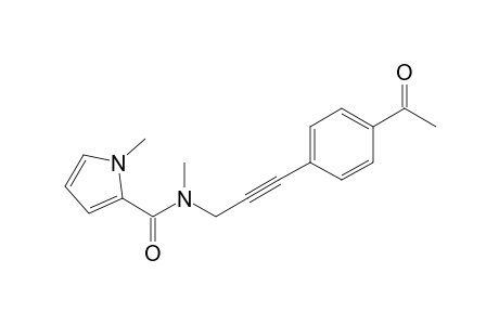 1-Methyl-1H-pyrrole-2-carboxylic acid methyl-[3-(4-acetylphenyl)prop-2-ynyl]amide