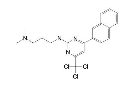 N,N-Dimethyl-N'-[4-[2-naphthalenyl]-6-[trichloromethyl]-2-pyrimidinyl]-1,3-propanediamine