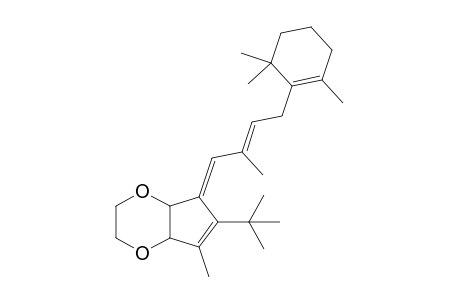 (5E)-6-tert-Butyl-7-methyl-5-[(2E)-2-methyl-4-(2,6,6-trimeythylcyclohex-1-en-1-yl)but-2-enylidene]-5H-2,3,4a,7a-tetrahydrocyclopenta-1,4-dioxin