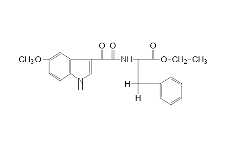 N-[(5-methoxyindol-3-yl)glyoxyloyl]-3-phenylalanine, ethyl ester