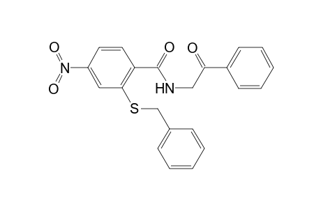 2-Benzylsulfanyl-4-nitro-N-(2-oxo-2-phenyl-ethyl)-benzamide